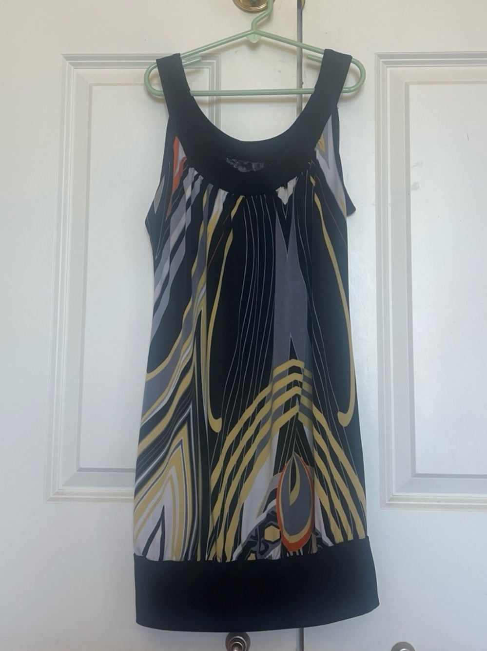 Y2K flowy abstract pattern tank top